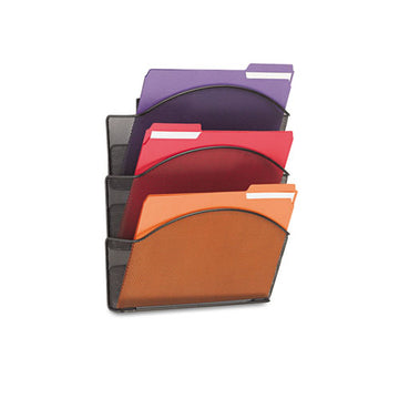 Safco® Onyx Steel Wall Pocket, Legal, Black 15 X 3 X 9 freeshipping - TVN Wholesale